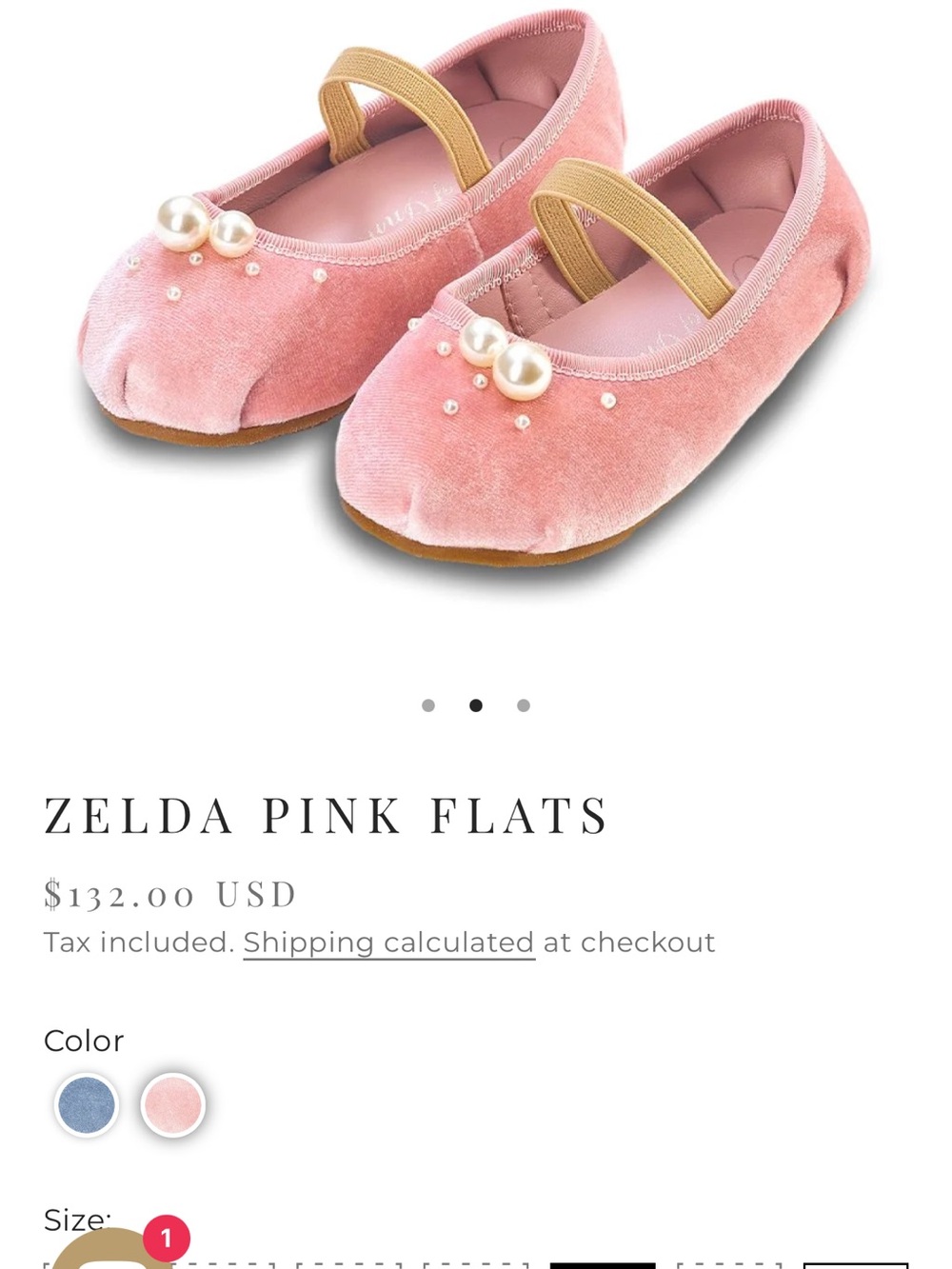 Age of Innocence Zelda Pink Girls' Flats with Pearl Trim